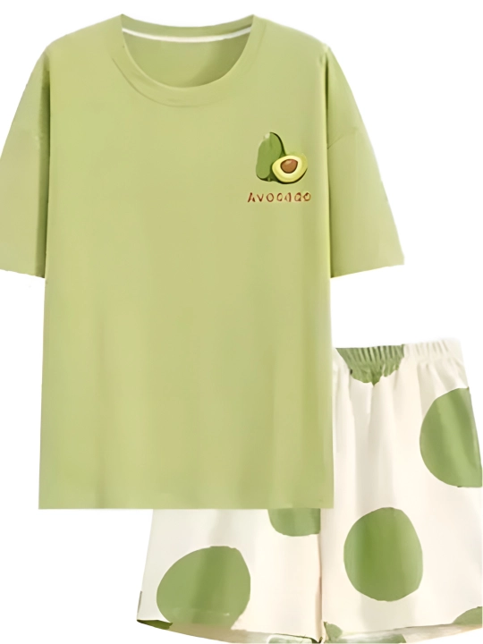 Ayollar uchun 2 tasi 1 da pijama, xb pijama, futbolka, shortik