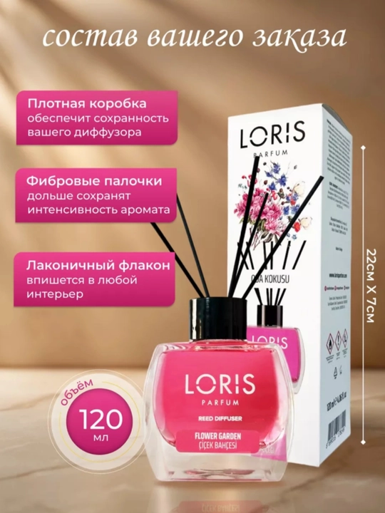 Uy, ofis, do`kon va avtomobil uchun xushboy hid tarqatgich, 120 ml
