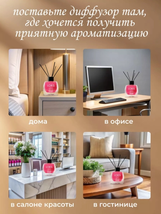 Uy, ofis, do`kon va avtomobil uchun xushboy hid tarqatgich, 120 ml
