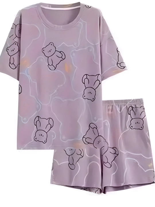 Ayollar uchun 2 tasi 1 da pijama, xb pijama, futbolka, shortik