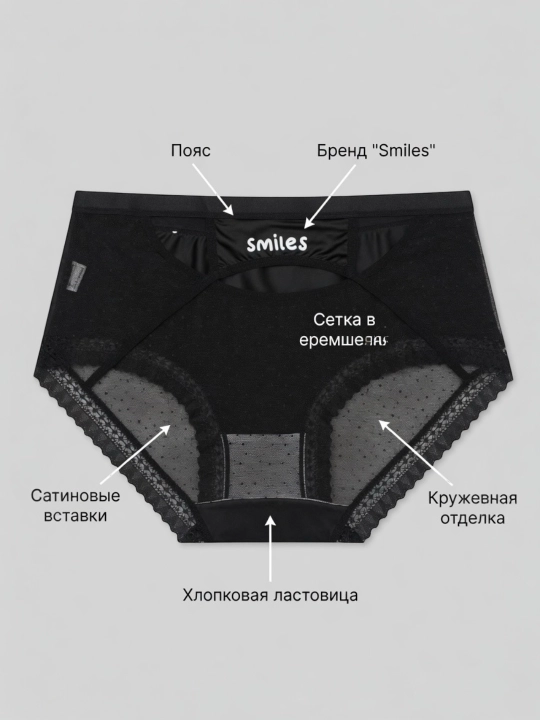 Женские трусики мягкие и дышащие - 
