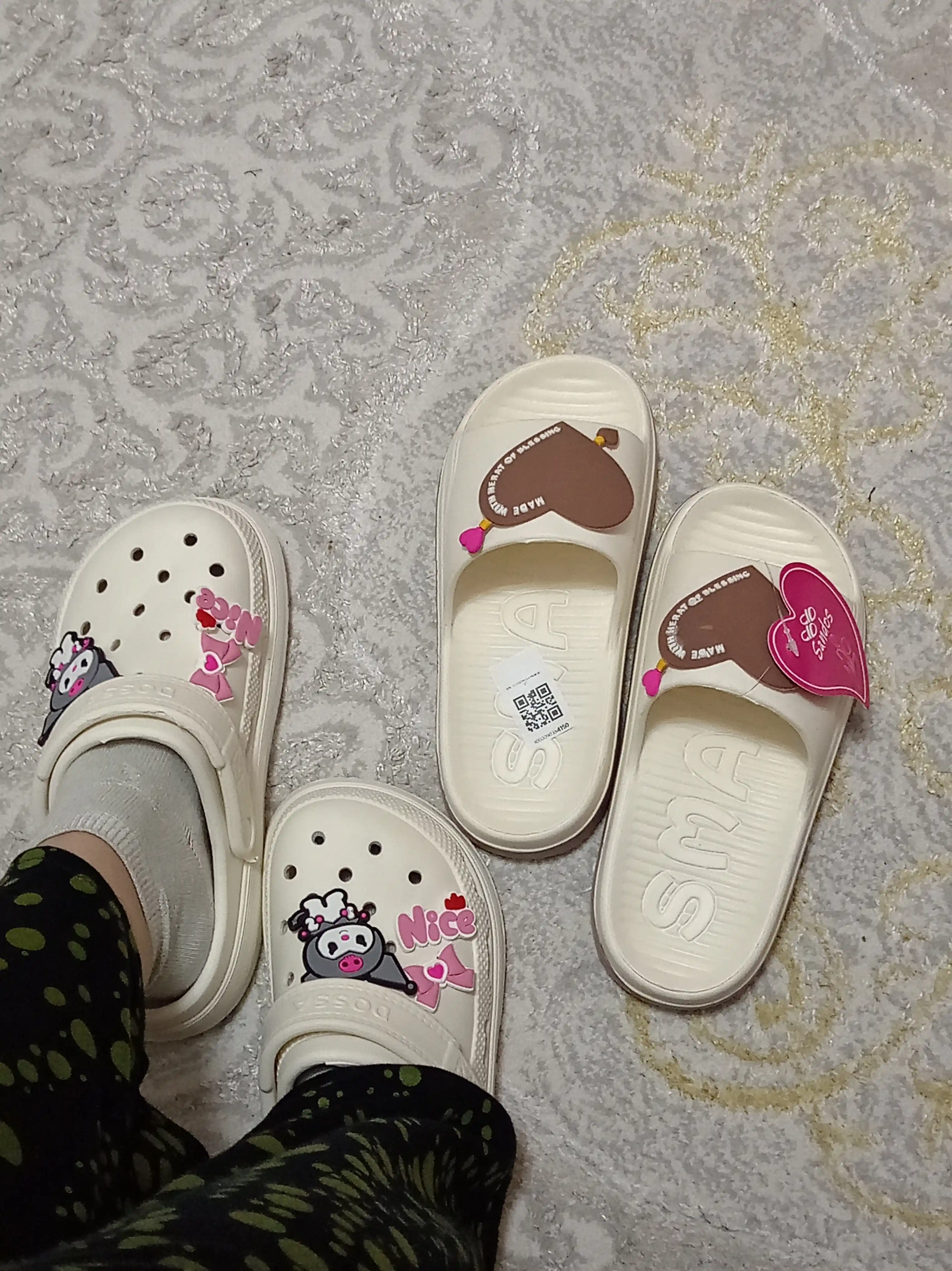 Ayollar uchun yumshoq EVA tapochka, qulay va yengil, yozgi model “Love Comfort”