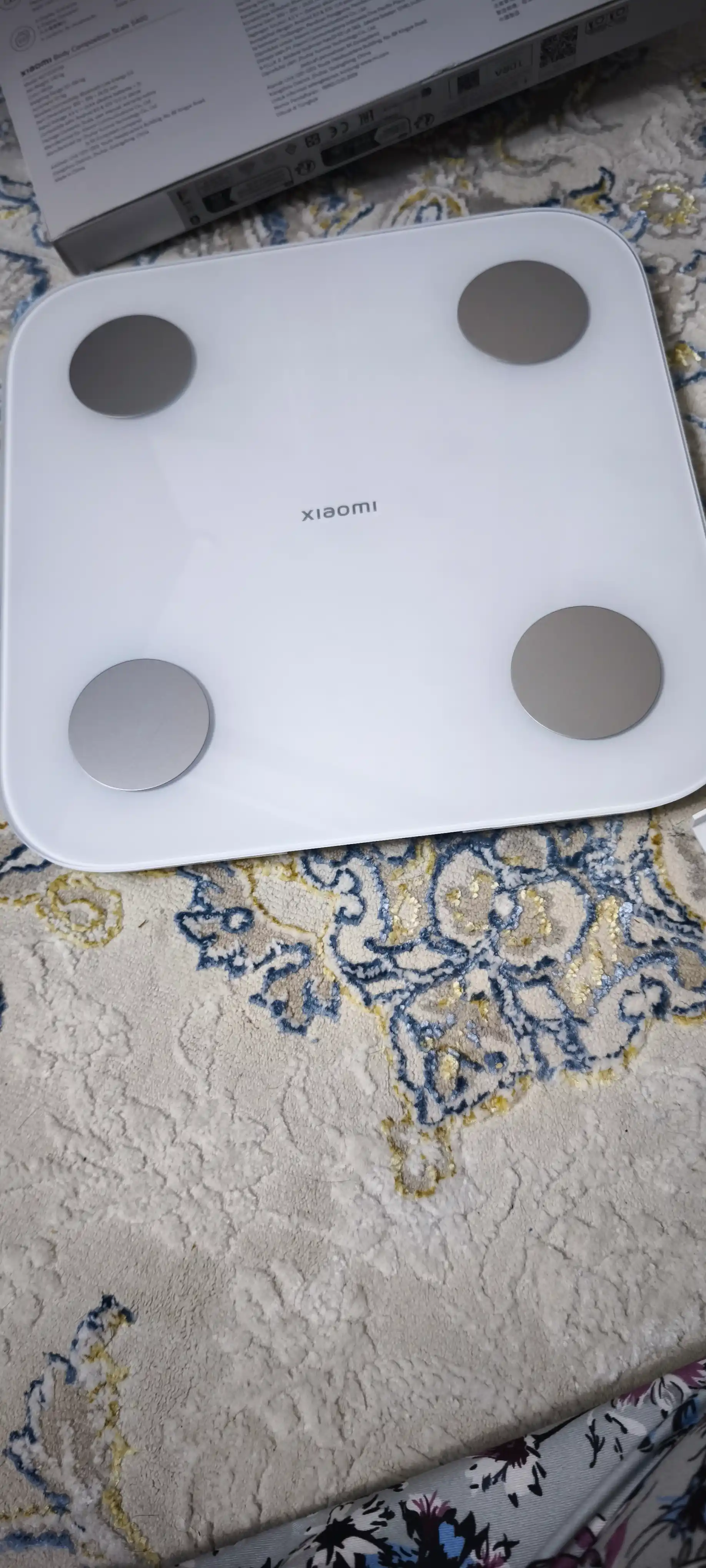 Smart tarozi, Xiaomi Body Composition Scale S400, telefon ilovasi bilan, 150 kg gacha