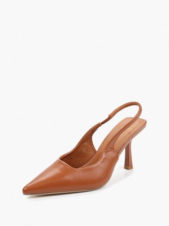 Ayollar uchun tor uchli 6 sm uzunlikdagi stiletto sandallari, eko-charm, zamonaviy, nafis
