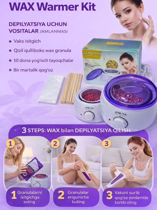 Воскоплав для депиляции JR-M Styler, удобный для домашнего использования