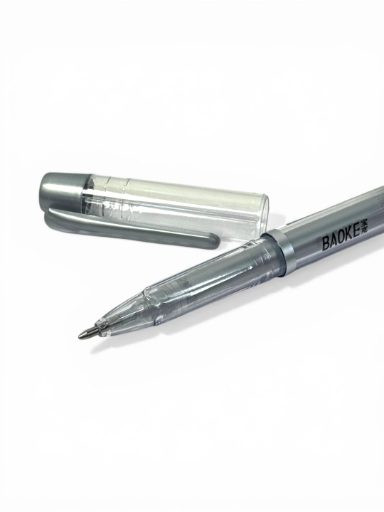 Baoke Metallic 3 xil yorqin rangli professional ruchkalar oq, kumush, gold rangli siyoh