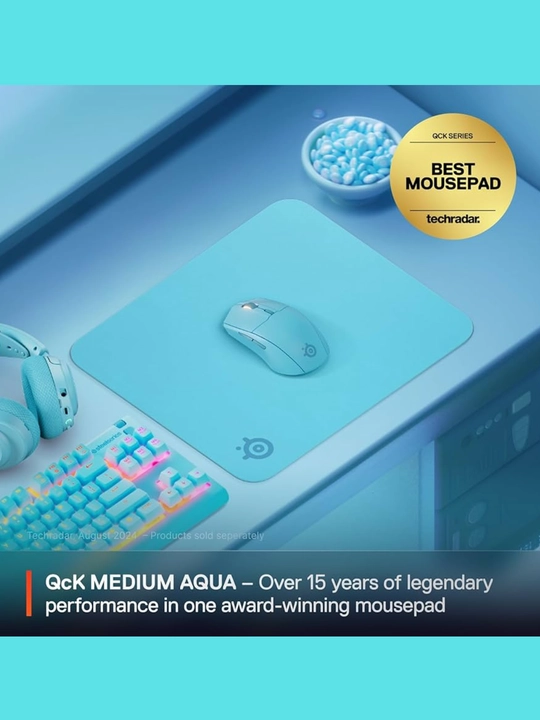 Steelseries QcK+ o’yin va geymerlar uchun gilamcha qora, qora va lavanda