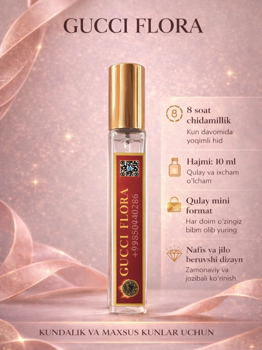 Atir, Ayollar atiri Gucci Flora, Miss Dior, My Way, Libre, Tom Ford
