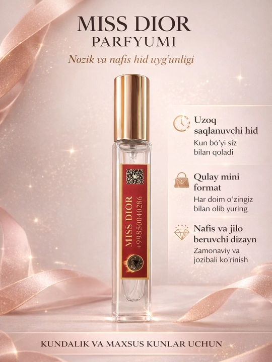 Atir, Ayollar atiri Gucci Flora, Miss Dior, My Way, Libre, Tom Ford