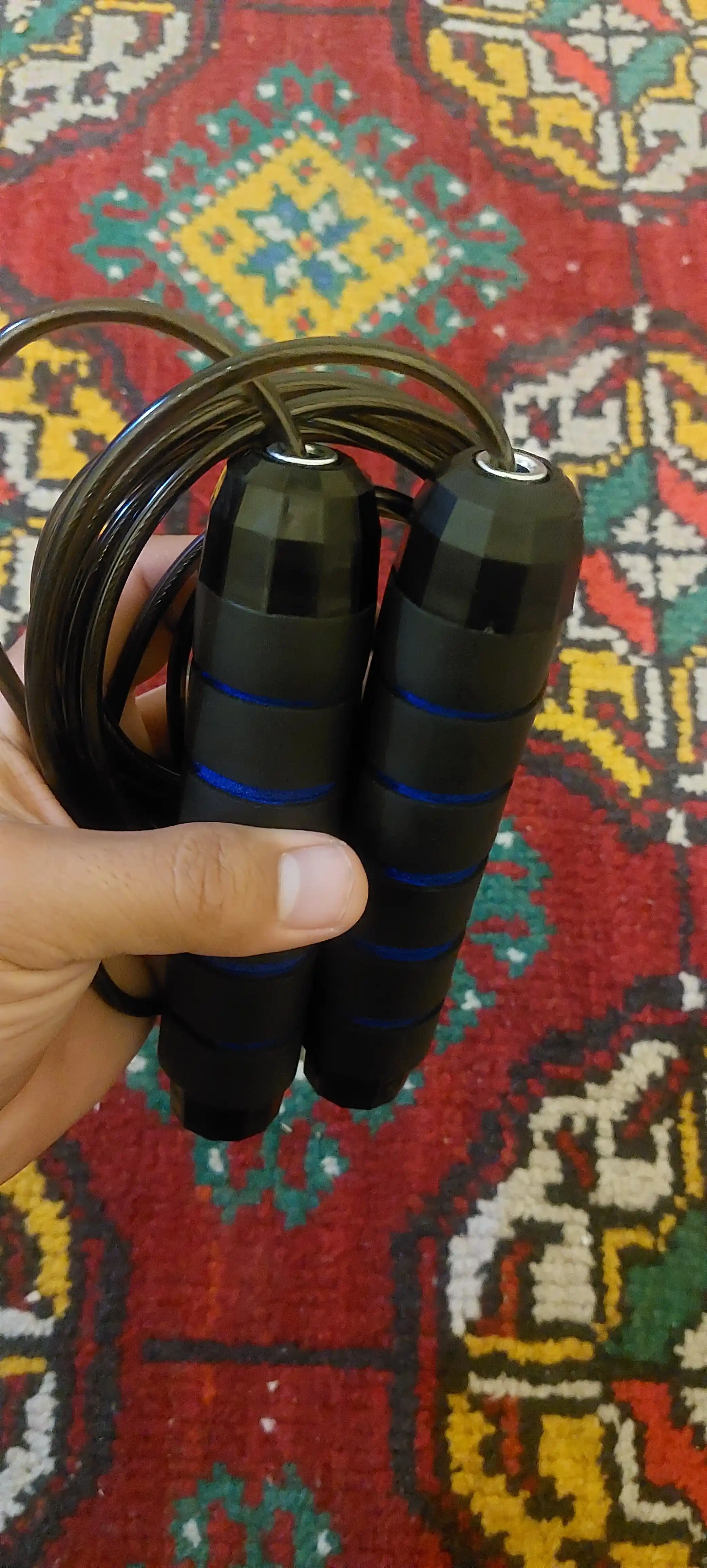 Metall arqon va podshipnikli fitnes va boks uchun tezkor sport arqonchasi