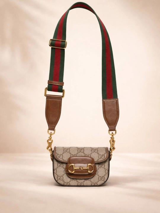 Gucci ayollar mini sumkasi, yelka orqali taqiladigan, kundalik kross bodi