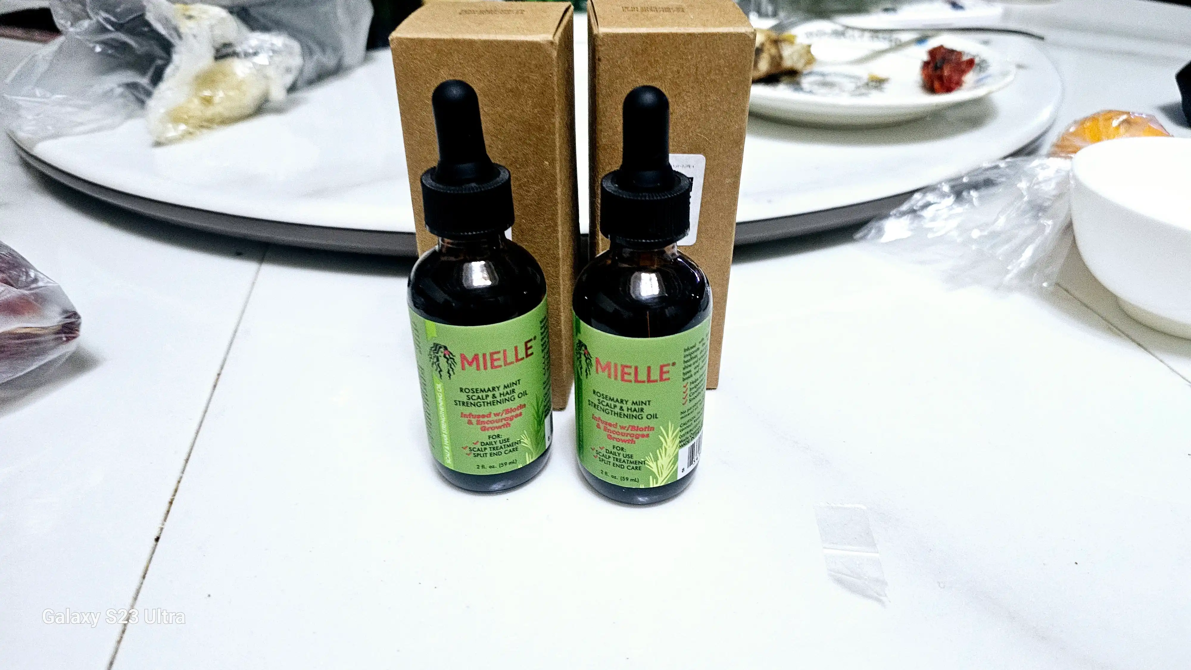 Mielle Sochni mustahkamlash uchun biotinli razmarin yog'i, yalpiz bilan, 59 ml
