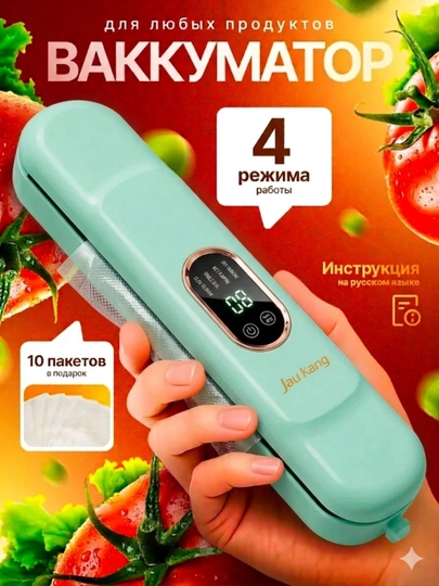 Вакуумный упаковщик — TRENDY-00581-ЗЕЛЕН
