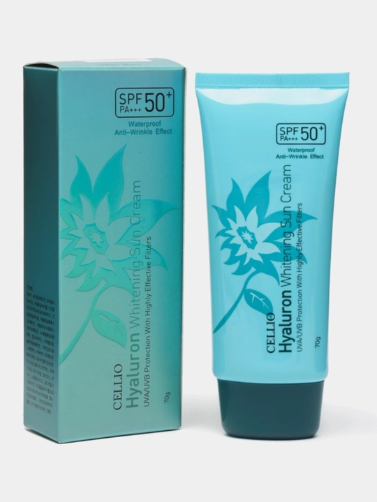 Крем солнцезащитный c SPF50+ PA+++ защита от УФ лучей Dr. Cellio SPF50+, 70 мл