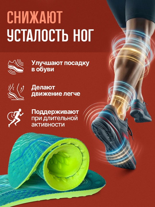 Стельки для обуви AIRSTEP спортивные стельки для кроссовок и повседневной обуви