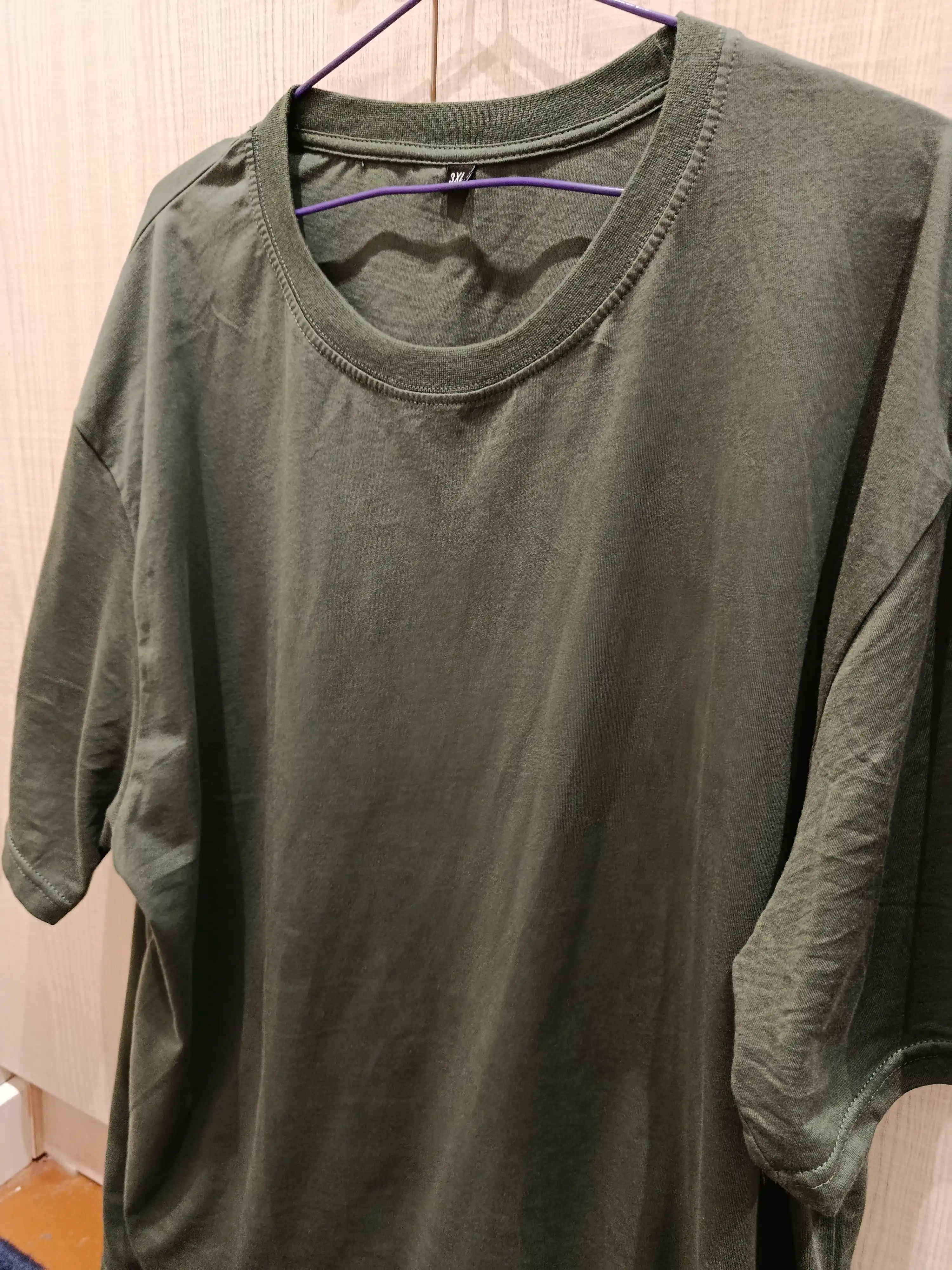 Футболка базовая мужская и женская, однотонная, 100% хлопок, S-4XL, ORZU-TEKS