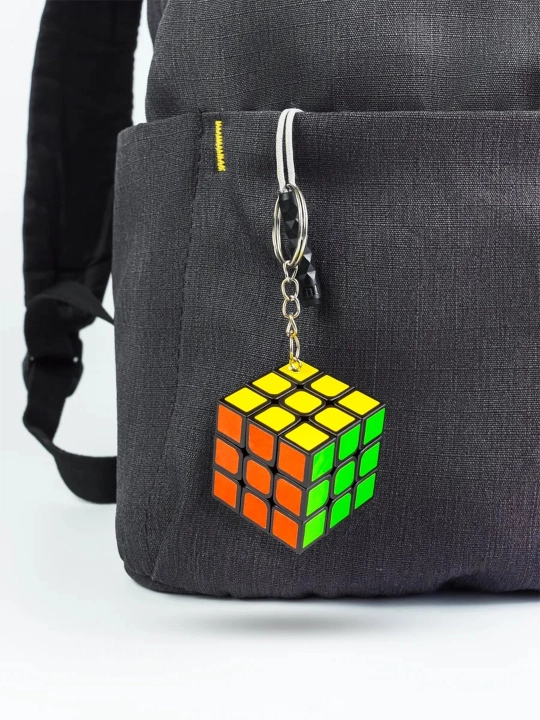 Kubik rubik brelok kalit uchun, antistress brelok, 1 ta, 4 ta, 12 ta