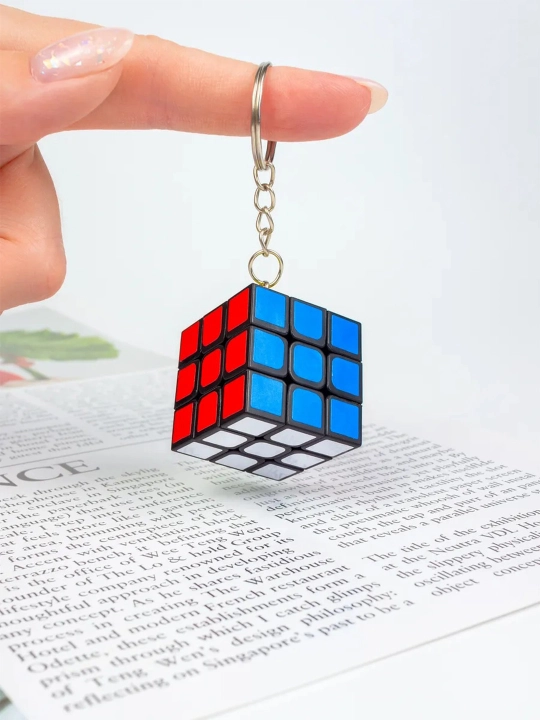 Kubik rubik brelok kalit uchun, antistress brelok, 1 ta, 4 ta, 12 ta