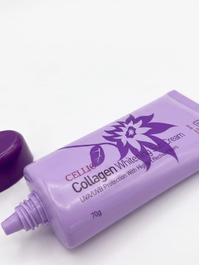 CELLIO SPF50+ collagen krem koreyskiy spf kremlar quyoshdan himoya qiluvchi krem kremlar