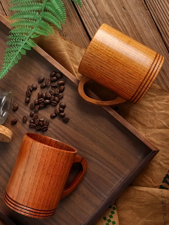 Кружка деревянная для чая и кофе