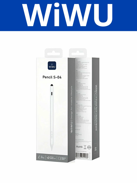 WiWU Pencil S04 – стилус для iPad, высокая точность, идеально для рисования и письма