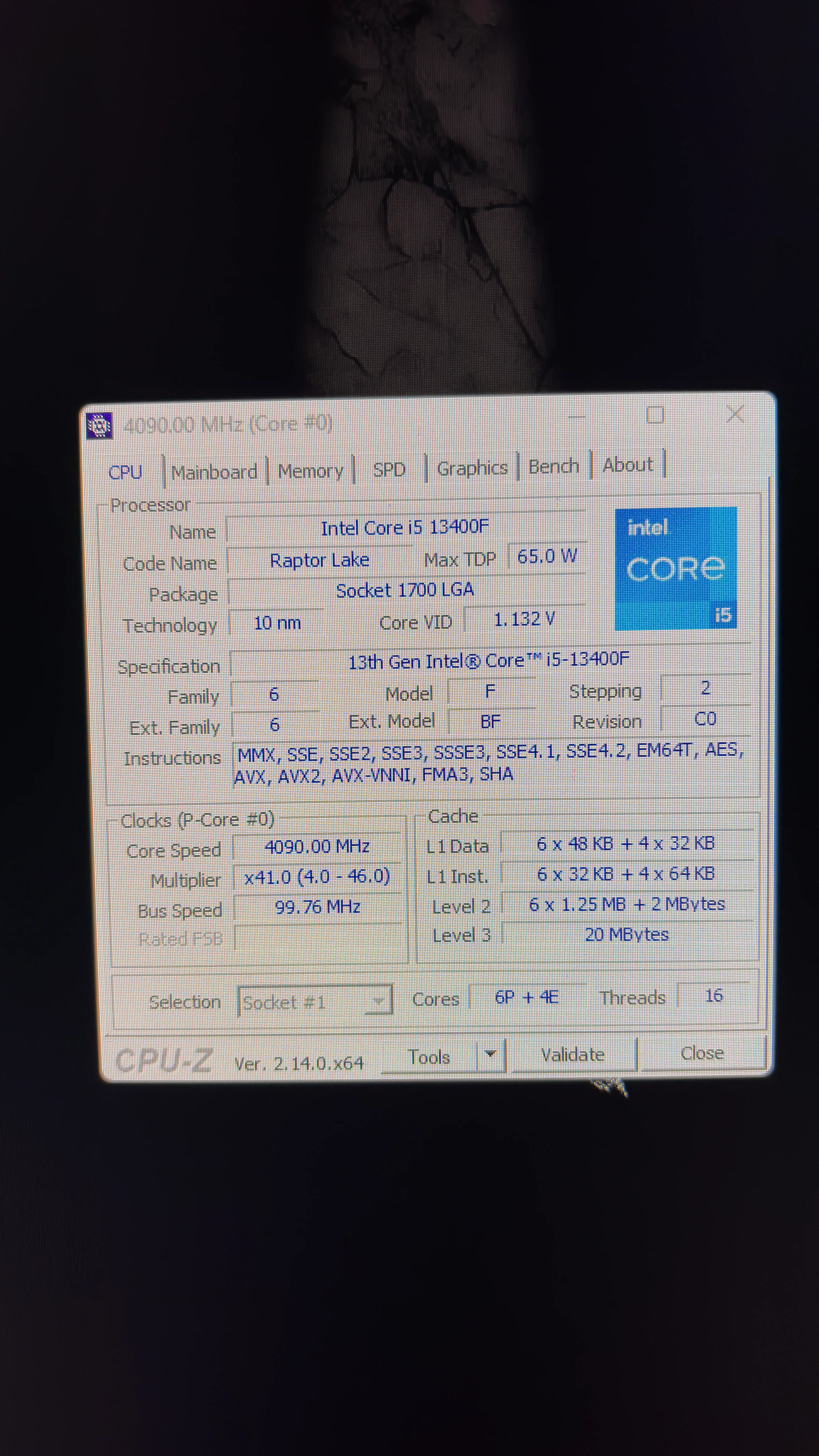 Protsessor Intel Core i5 13400F / 2.5 GHz / 20MB / oem / LGA1700 / Raptor Lake