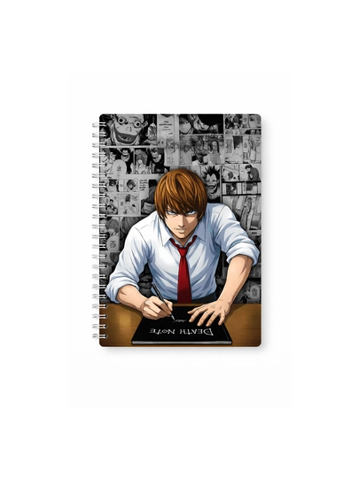Блокнот Тетрадь смерти A5, на пружине, 40 листов аниме Death Note для записей — ТОЧКА-ТЕТРАДЬСМ-ГОЛУБ-лист