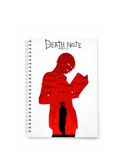 Блокнот Тетрадь смерти A5, на пружине, 40 листов аниме Death Note для записей — ТОЧКА-ТЕТРАДЬСМ-ЗЕЛЕН-лист