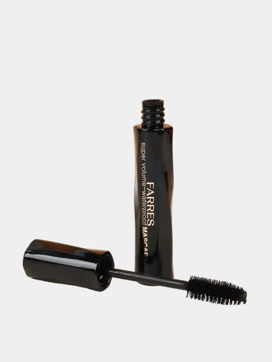 Tush Mascara Farres Super Suvga chidamli maskara, kiprik uchun momiq cho'tkasi 12ml
