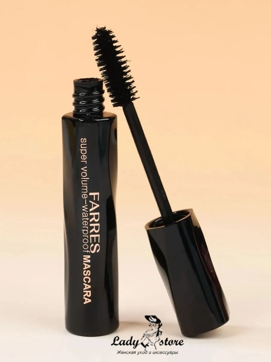 Farres Тушь для ресниц с пушистой щёточкой Super Volume-Waterproof Mascara 12 мл