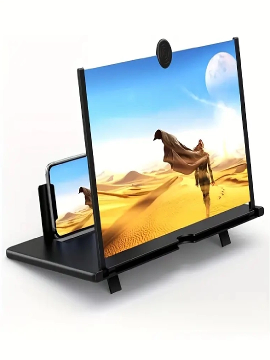 Smartfon uchun 3D ekran kattalashtirgich, displey lupasi, videoni ko‘rish uchun taglik - 