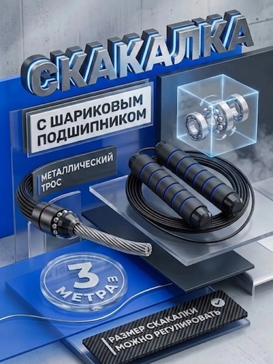Metall arqon va podshipnikli arqon, sozlanishi uzunlik