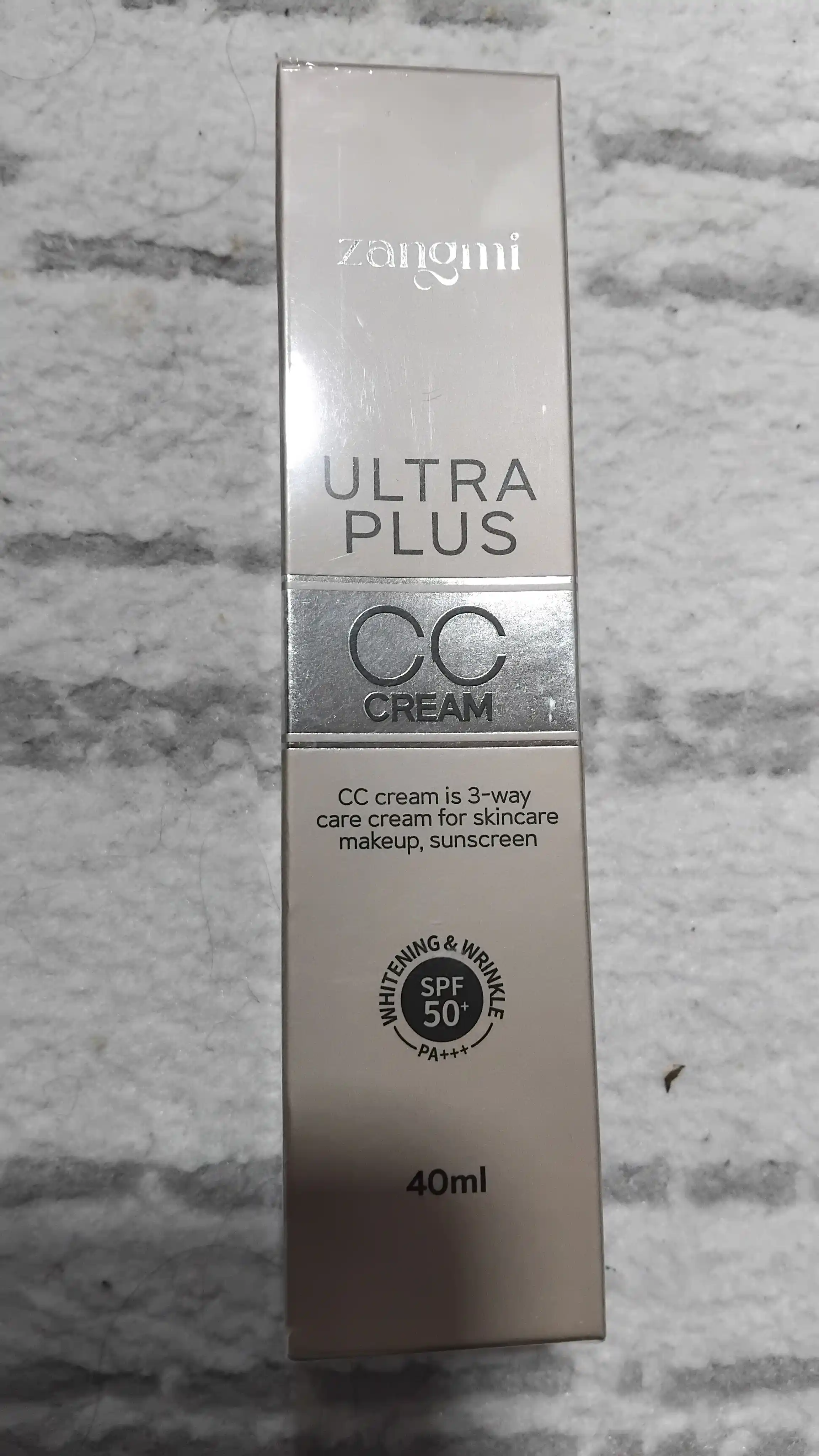 CC krem, tonlama, quyoshdan himoya qiluvchi SPF 50, PA+++, 40 ml
