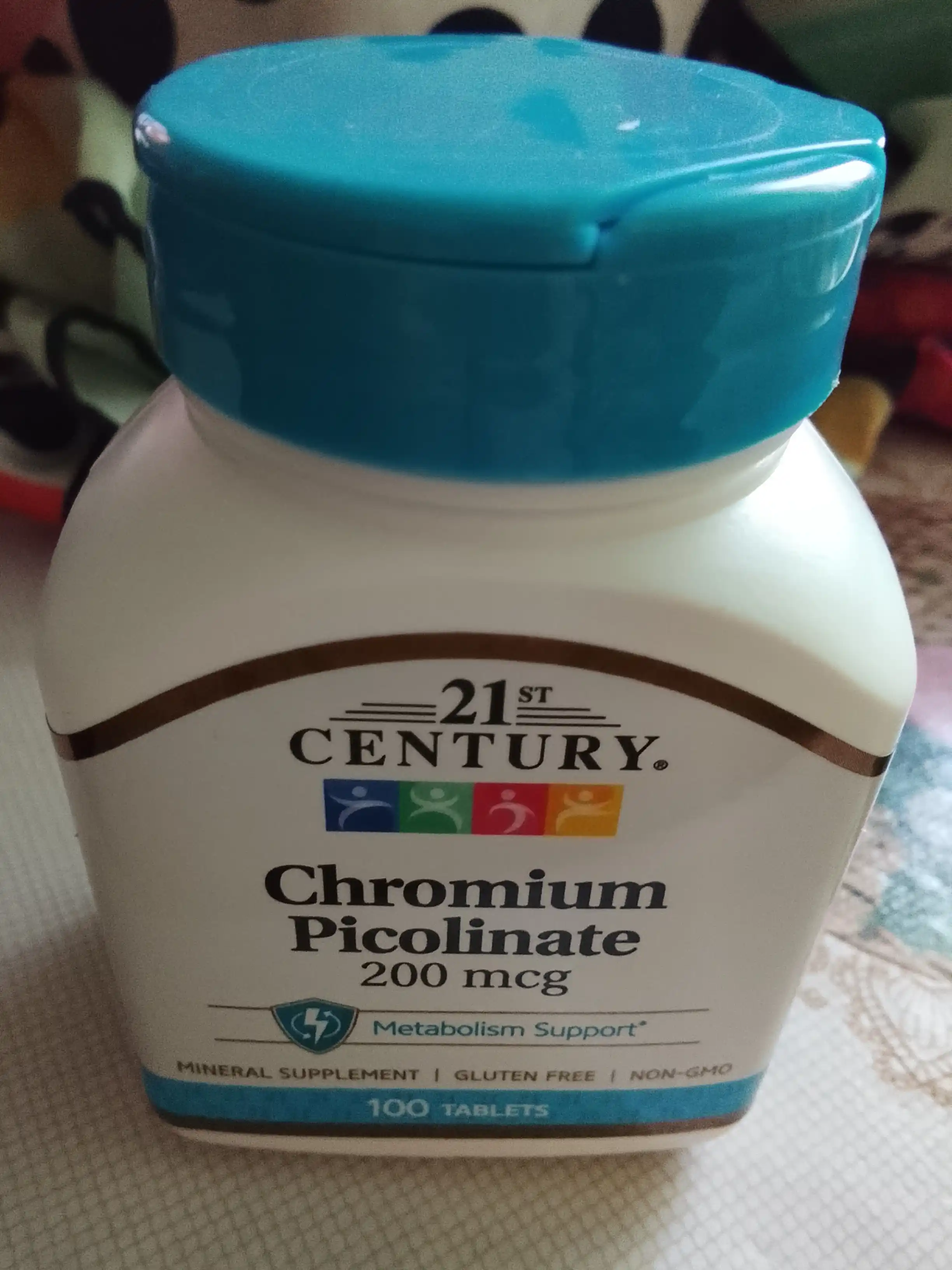 Хром Пиколинат, 21st Century Chromium Picolinate 200 мкг, для похудения, инобаланс 100 таб