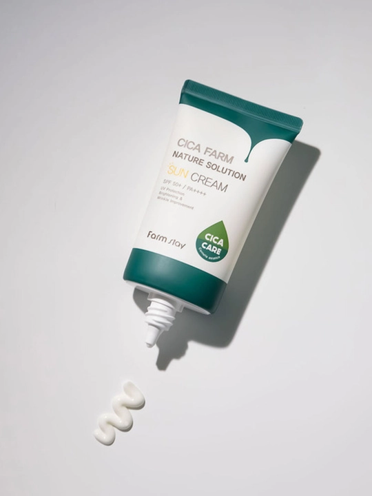 CICA Sun Cream SPF50+ - солнцезащитный крем для чувствительной кожи, 50 мл