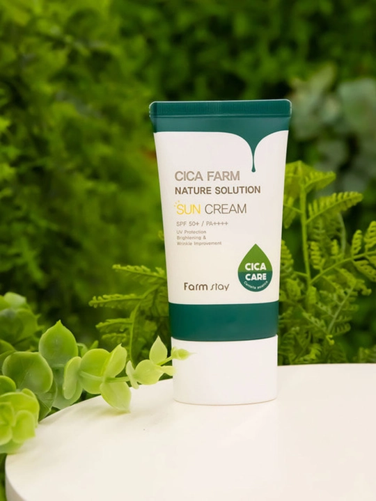 CICA Sun Cream SPF50+ – sezgir teri uchun quyoshdan himoya kremi, 50 ml - 