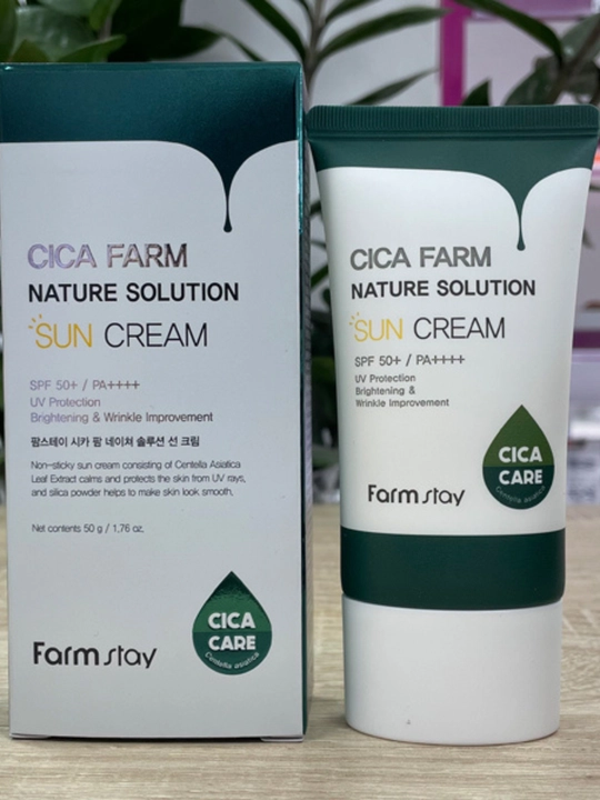 CICA Sun Cream SPF50+ - солнцезащитный крем для чувствительной кожи, 50 мл