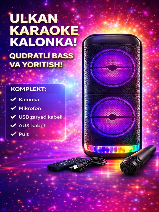 Bluetooth караоке-колонка (ZQS6166 / ZQS 6227)