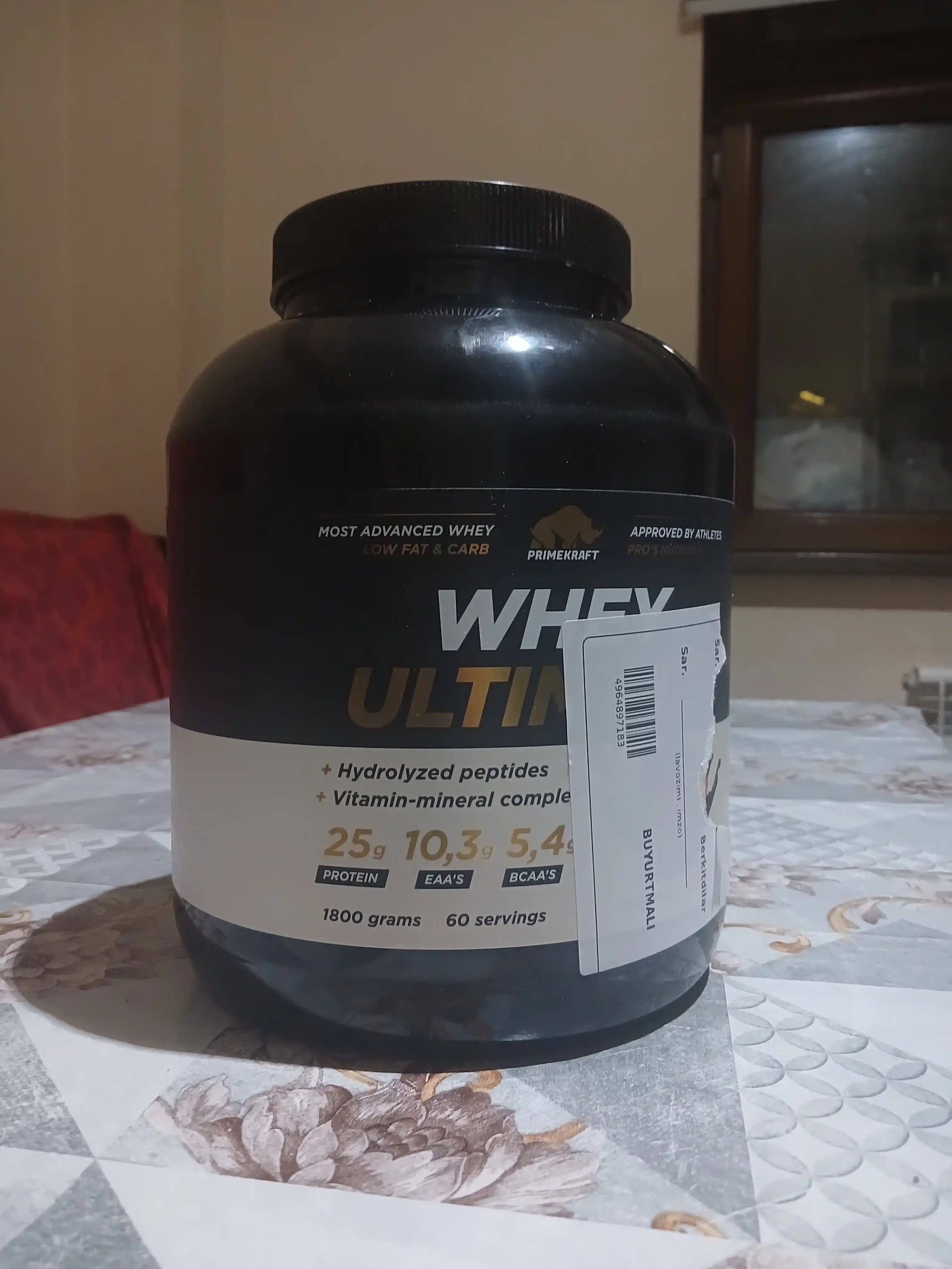Протеин с пептидами Whey Ultimate Primekraft, 1800 г, 60 порций