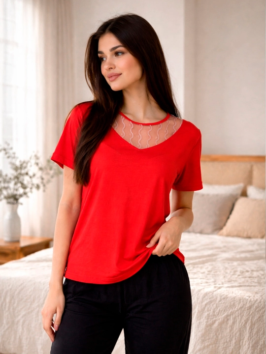 Pijama ayollar uchun, uy kiyimi, yengil matodan, o'lchamlar 46–48–50 M/L