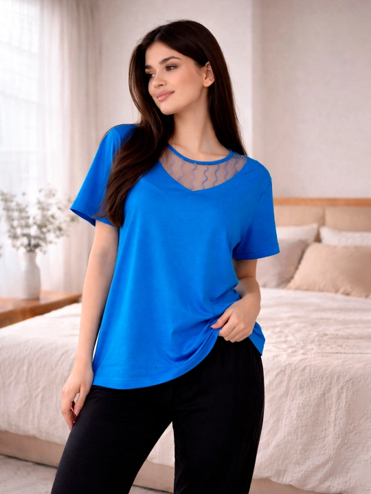 Pijama ayollar uchun, uy kiyimi, yengil matodan, o'lchamlar 46–48–50 M/L