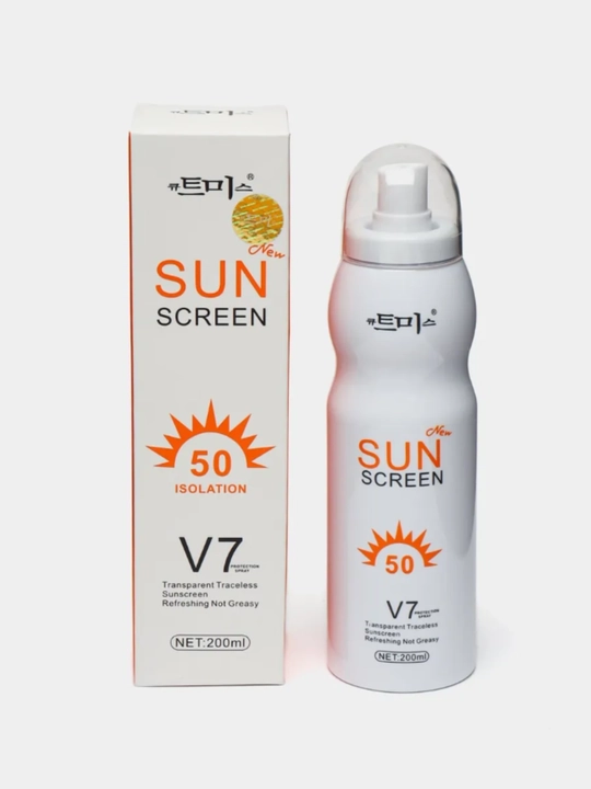 Quyoshdan himoya qiluvchi sprey kremi, 50 SPF, Sun screen V7, 200 ml