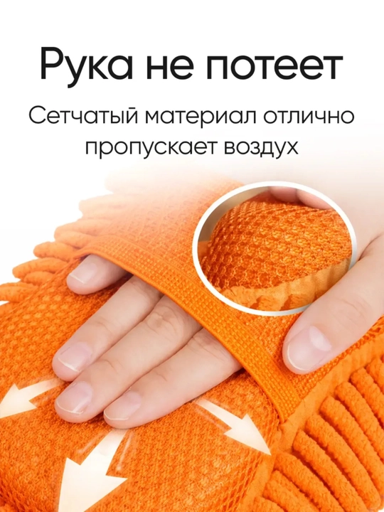 Мягкая губка для мытья автомобиля, микрофибра + губка, 4 цвета