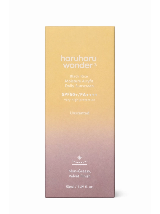 Yuz uchun krem Haruharu Wonder Black Rice SPF50+ PA++++, quyoshdan himoya, 50 ml