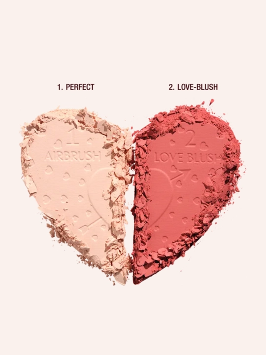 Charlotte Tilbury Pillow Talk Qusursiz shaftoli palitrasi 2-in-1 ixcham