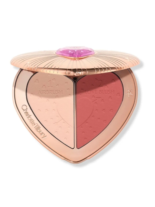 Charlotte Tilbury Pillow Talk Qusursiz shaftoli palitrasi 2-in-1 ixcham - 