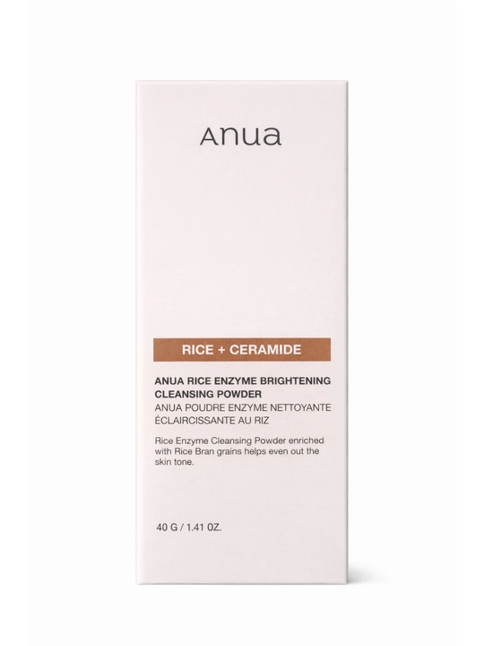Энзимная пудра для лица ANUA Rice + Ceramide, рисовая очищающая пудра, 40 г