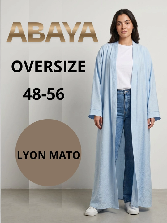 Lyon matosidan tikilgan abaya – zamonaviy, nafis, yengil va qulay fason - 