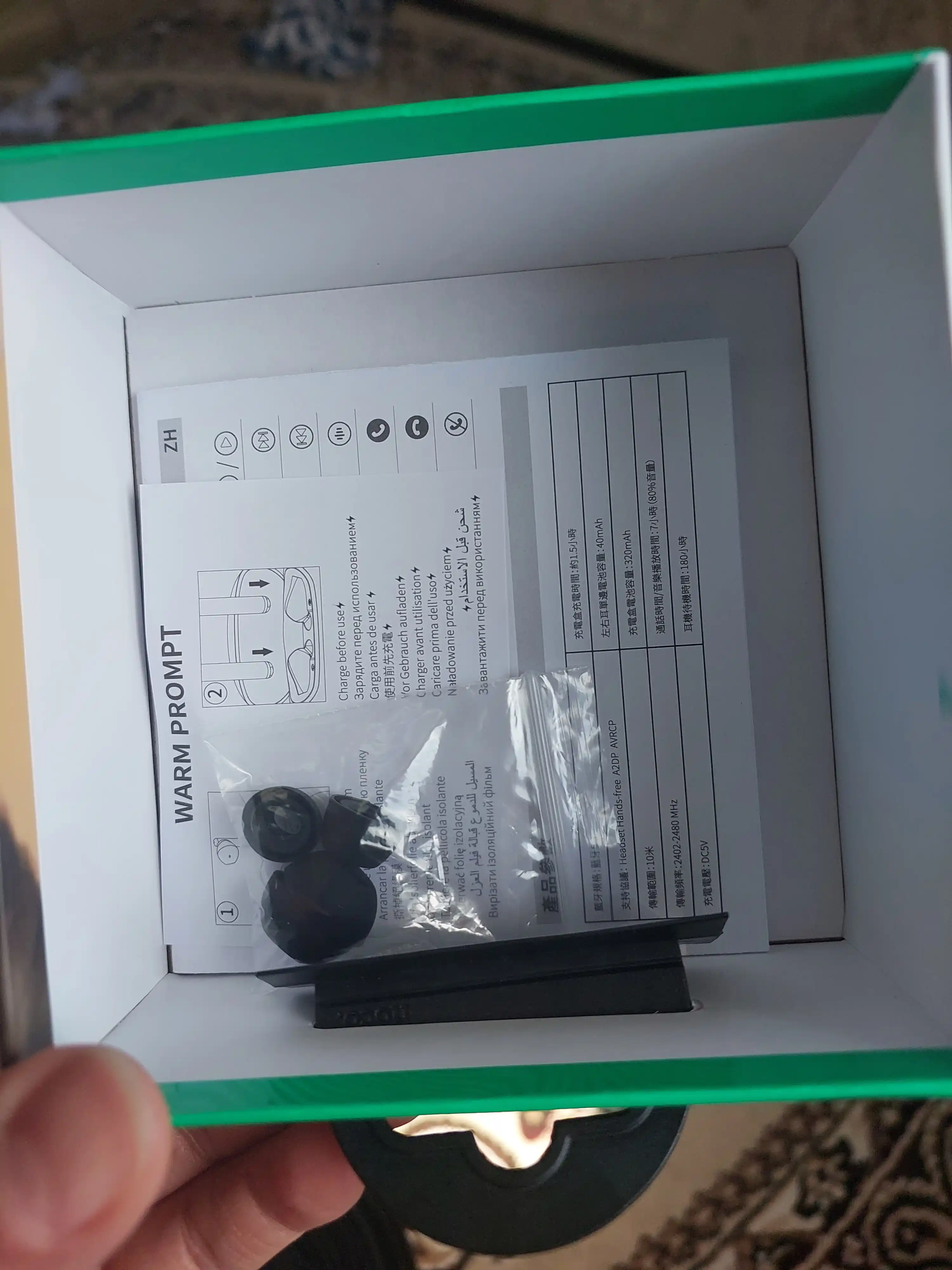Simsiz quloqchin Hoco EQ2 Thought, True Wireless Bluetooth 5.3, 320 mA/soat