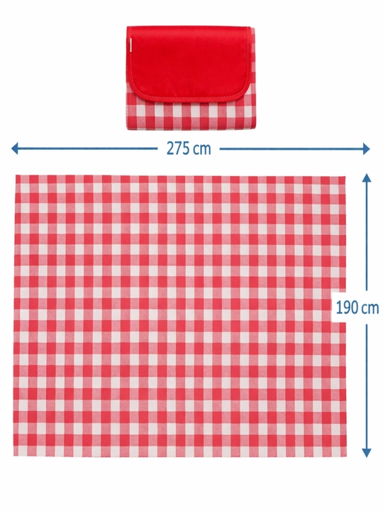Katlanadigan piknik gilamchasi 275x190 sm, suv o‘tkazmaydigan taglik - 